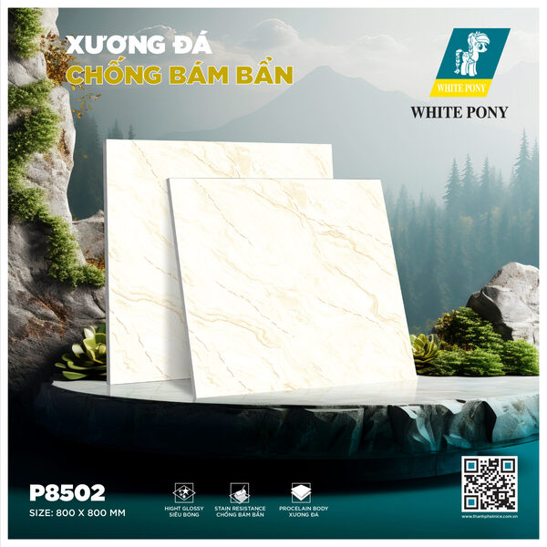 Gạch White Pony P8502 - Gạch Men Thành Phát - Công Ty TNHH Thương Mại & Vật Liệu Xây Dựng Thành Phát