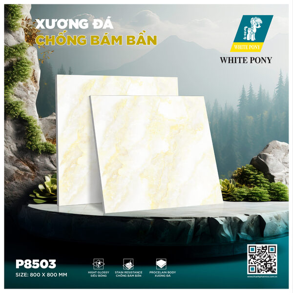 Gạch White Pony P8503 - Gạch Men Thành Phát - Công Ty TNHH Thương Mại & Vật Liệu Xây Dựng Thành Phát