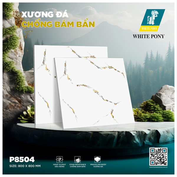 Gạch White Pony P8504 - Gạch Men Thành Phát - Công Ty TNHH Thương Mại & Vật Liệu Xây Dựng Thành Phát