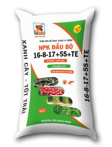 Phân bón NPK 16 –8 – 17 + Bo + Silic + TE - Phân Bón Phước Hưng - Công Ty TNHH Thương Mại - Sản Xuất Phước Hưng