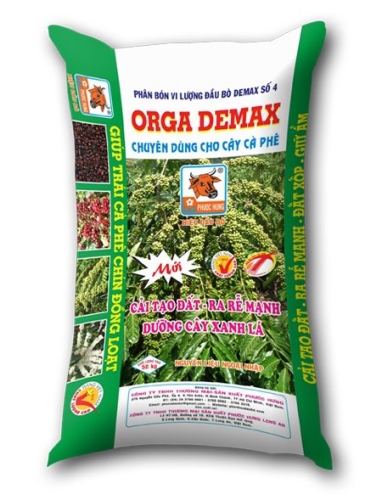 Phân hữu cơ Orga Demax - Phân Bón Phước Hưng - Công Ty TNHH Thương Mại - Sản Xuất Phước Hưng