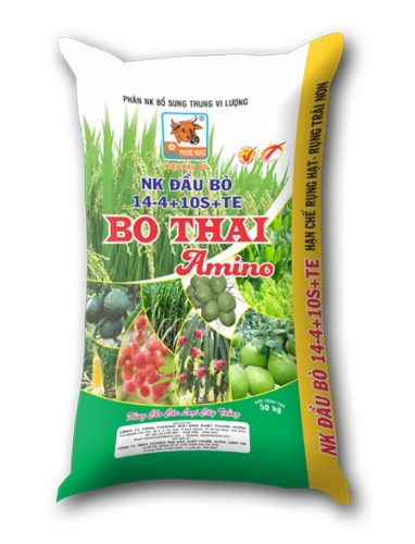Phân khoáng BO THAI Amino (14-4-10S+TE) - Phân Bón Phước Hưng - Công Ty TNHH Thương Mại - Sản Xuất Phước Hưng