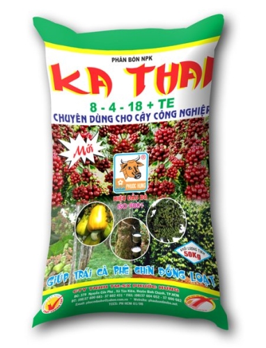 Phân khoáng KA THAI (8-4-18+TE) (Cây công nghiệp) - Phân Bón Phước Hưng - Công Ty TNHH Thương Mại - Sản Xuất Phước Hưng
