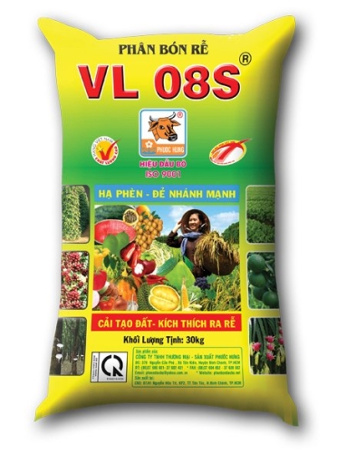 Phân bón VL 08S tổng hợp - Phân Bón Phước Hưng - Công Ty TNHH Thương Mại - Sản Xuất Phước Hưng