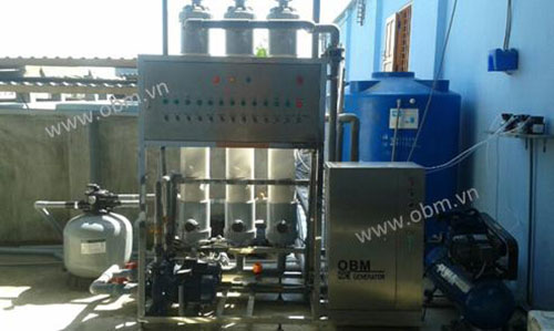 Xử lý nước nuôi thủy sản bằng Ozone - Công Ty TNHH Sản Xuất Và Thương Mại OBM