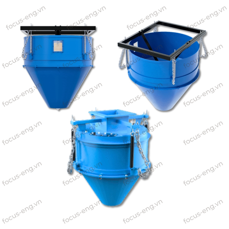 Phễu xã liệu không bụi
