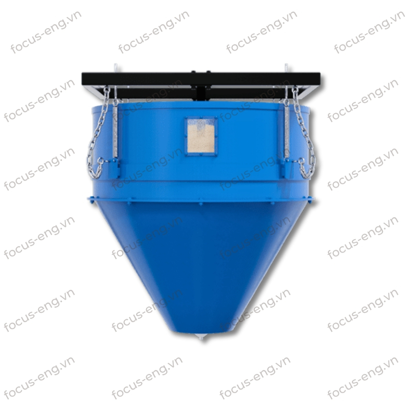 Phễu xã liệu không bụi