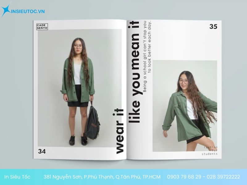 In Catalogue thời trang