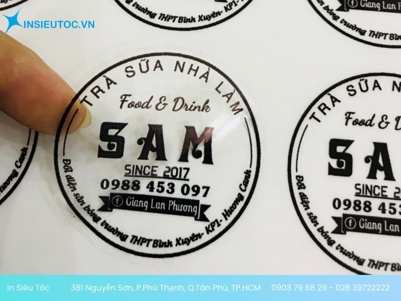 In Decal nhựa trong