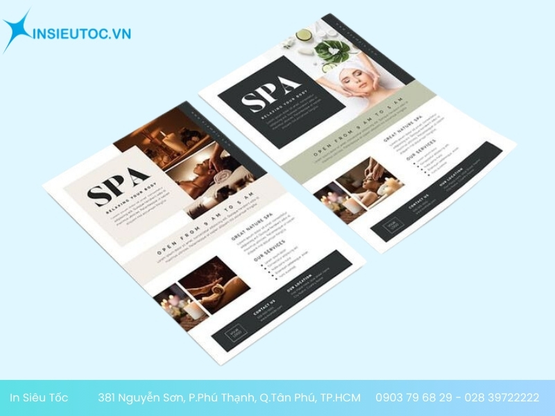 In tờ rơi Spa