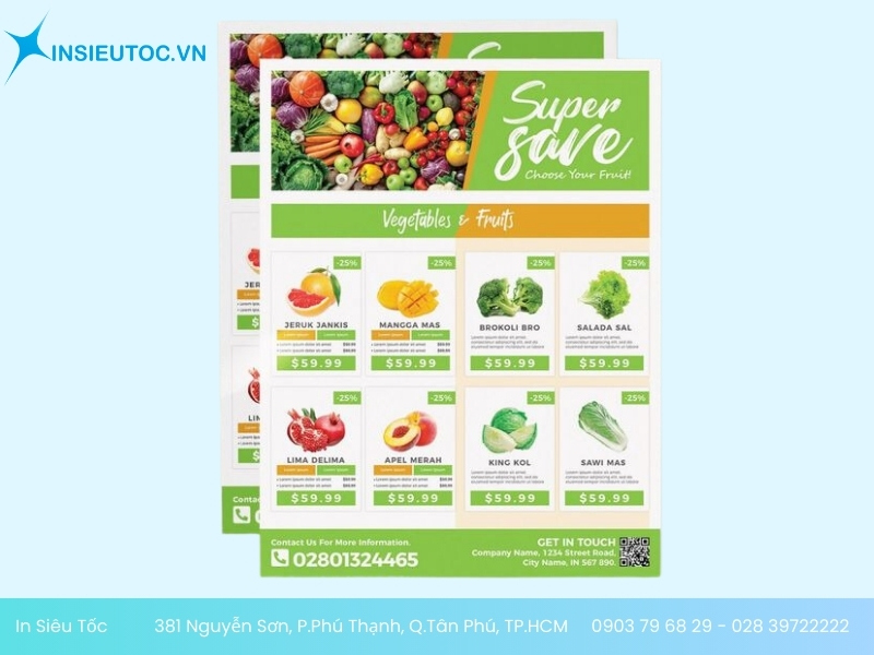 In tờ rơi siêu thị