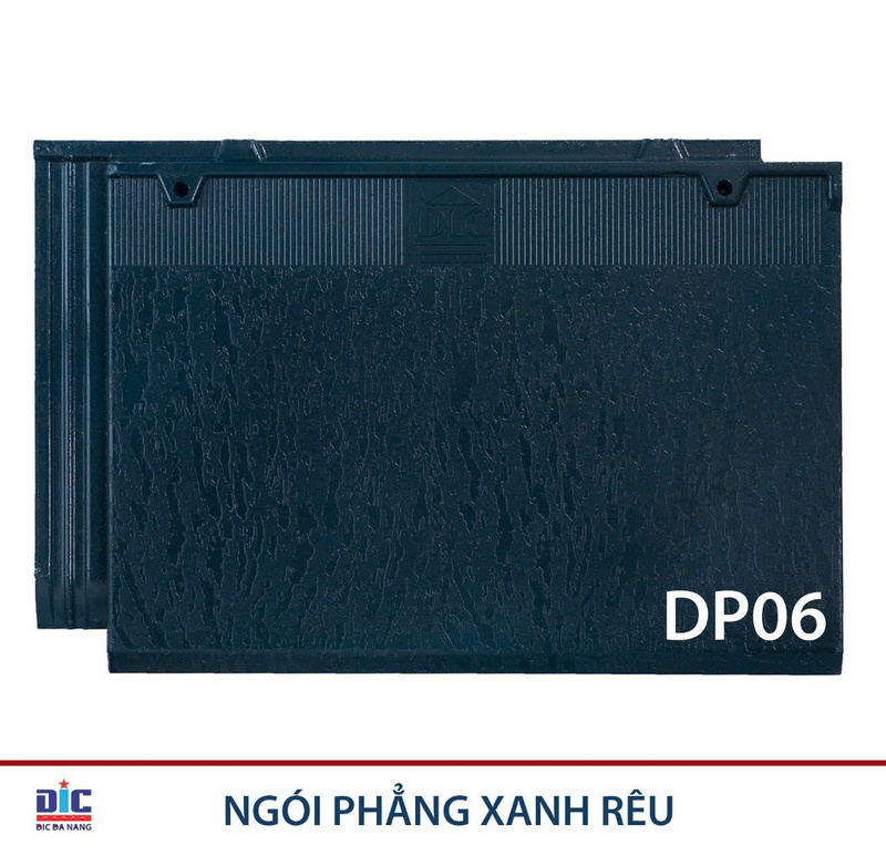 Ngói phẳng xanh rêu