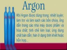 Khí Argon - Công Ty TNHH Oxy Đồng Nai