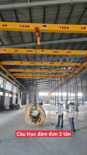 Cầu trục dầm đơn 2 tấn - Cầu Trục Và Cổng Trục Quảng Liên - Công Ty TNHH Cầu Trục Thang Máy Quảng Liên
