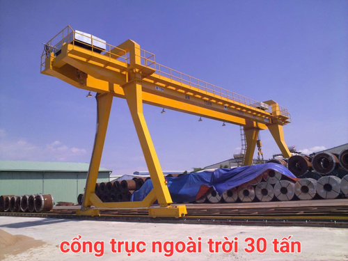 Cổng trục ngoài trời 30 tấn - Cầu Trục Và Cổng Trục Quảng Liên - Công Ty TNHH Cầu Trục Thang Máy Quảng Liên