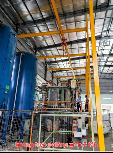 Khung treo palang xích 3 tấn - Cầu Trục Và Cổng Trục Quảng Liên - Công Ty TNHH Cầu Trục Thang Máy Quảng Liên