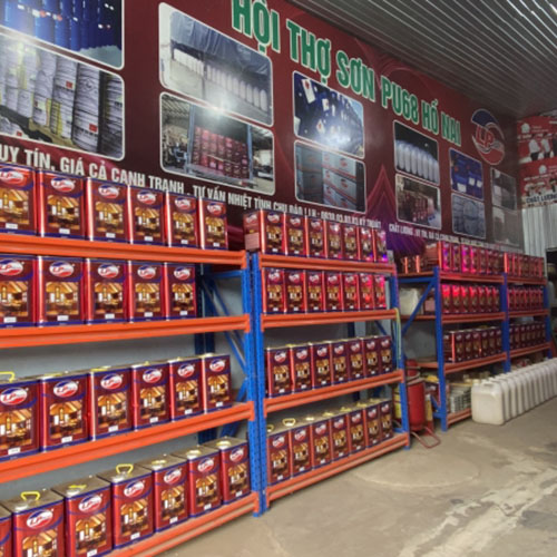 Kho và nguyên vật liệu công ty Sơn Lộc Phát PU68