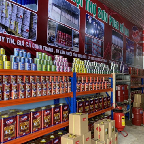 Kho và nguyên vật liệu công ty Sơn Lộc Phát PU68