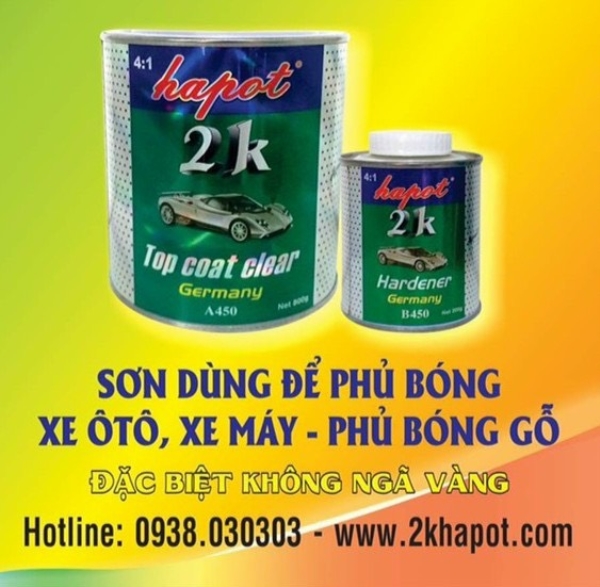 Sơn phủ bóng xe ô tô, xe máy, gỗ