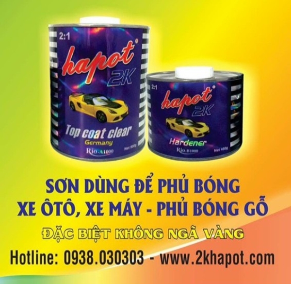 Sơn phủ bóng xe ô tô, xe máy, gỗ