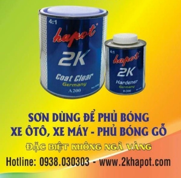 Sơn phủ bóng xe ô tô, xe máy, gỗ