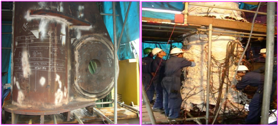 Preheat and PWHT cho Padeye  ở Lan Tay Compression module - I.T.S Heat Treatment - Công Ty TNHH Dịch Vụ Xử Lý Nhiệt I.T.S