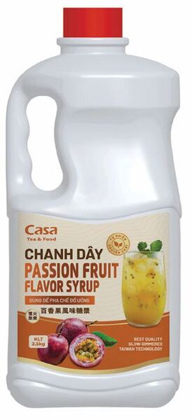 Dòng syrup 2,5kg - Trà Và Nguyên Liệu Pha Chế Casa - Công Ty TNHH Casa