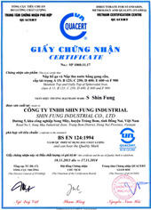 Chứng nhận - Gang Đúc Shin Fung - Công Ty TNHH Shin Fung Industrial
