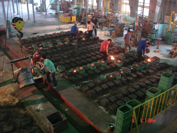 Dây chuyền cát khuôn tươi bán tự động