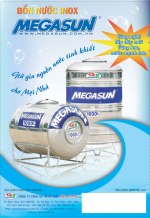 Bồn nước inox cao cấp - Máy Bơm Nhiệt Megasun - Công Ty TNHH Sản Xuất Megasun
