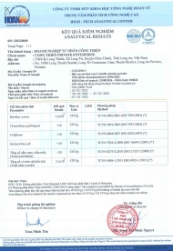 Kết quả kiểm nghiệm