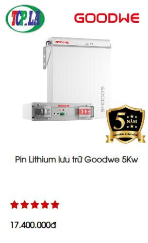 Pin Lithium lưu trữ Goodwe 5KW