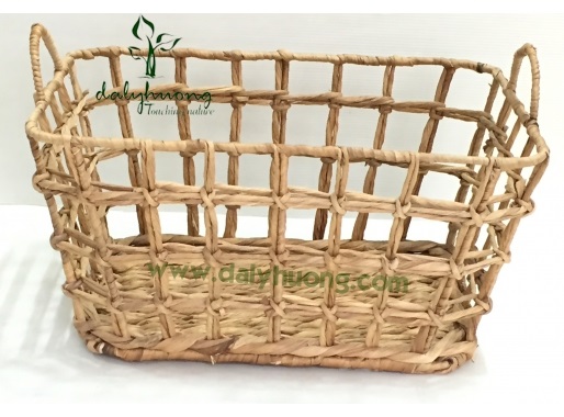 Khay lục bình đan dấu X - Mây Tre Dạ Lý Hương - Hộ Kinh Doanh Trần Thị Thu Hương