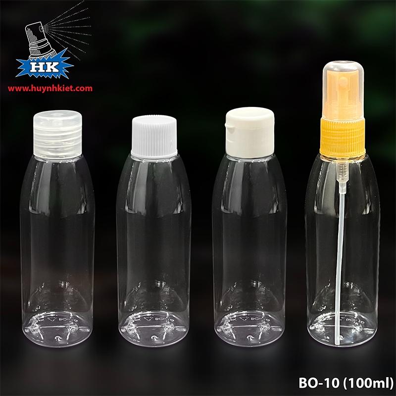 Bộ chai nhựa BO 10 100ml - Nhựa Huỳnh Kiệt - Công Ty TNHH MTV Sản Xuất Thương Mại Huỳnh Kiệt