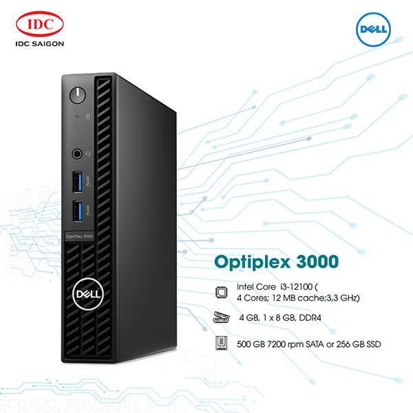 Máy tính để bàn Optiplex 3000 Micro