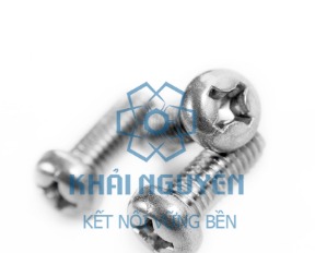 Vít đầu tròn thân bulong inox