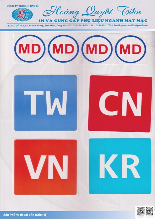 Decal dán