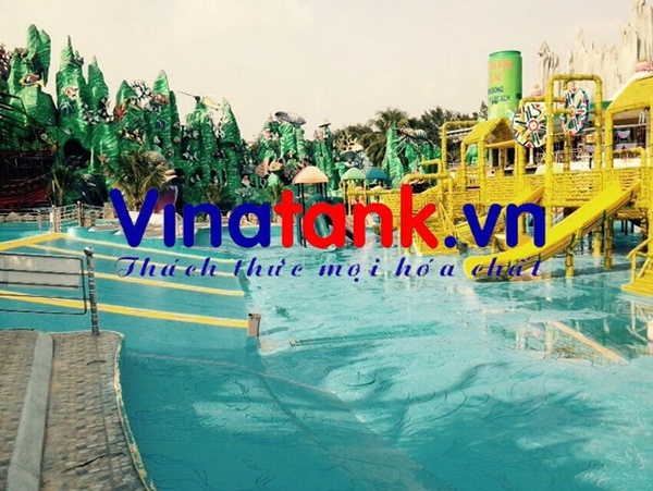 Bọc phủ composite công viên nước - Vinatank - Công Ty TNHH Cơ Khí Linh Phát