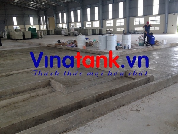 Bọc phủ composite nền bê tông nhà xưởng - Vinatank - Công Ty TNHH Cơ Khí Linh Phát