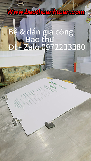 Bế & dán gia công bao thư