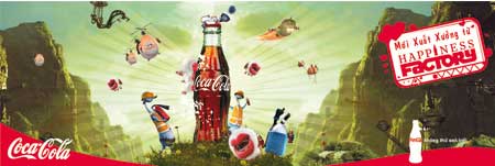In quảng cáo Cocacola