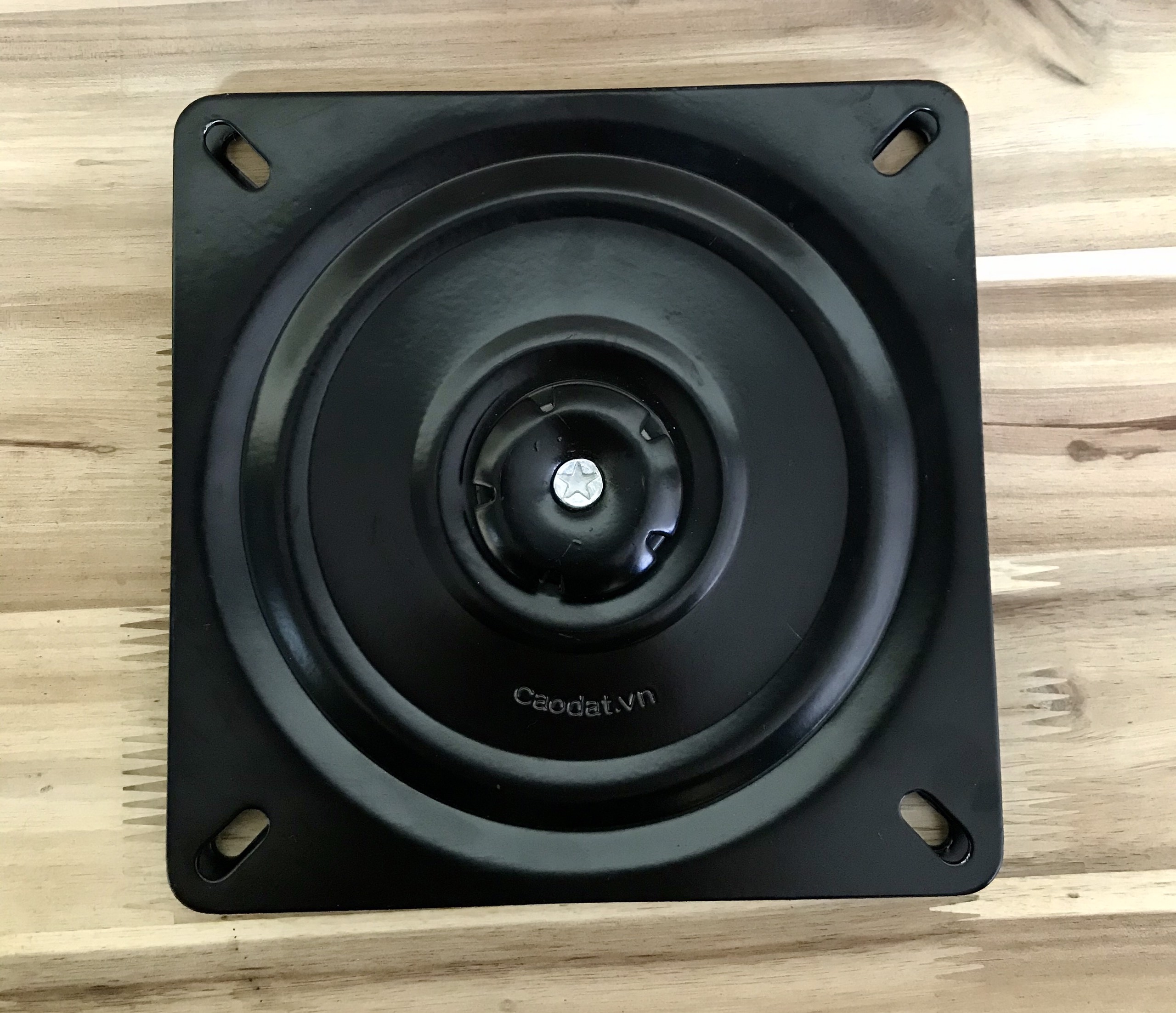 Mâm xoay 2 vòng bi 260x260x2.5 màu đen - Phụ Kiện Ngành Gỗ Cao Đạt - Công Ty TNHH Một Thành Viên Dịch Vụ Thương Mại Xuất Nhập Khẩu Cao Đạt