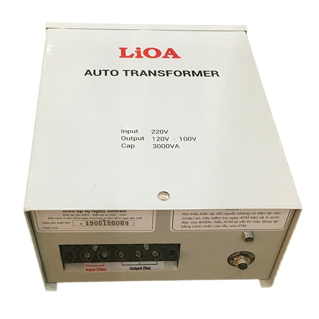 Biến áp Lioa 3KVA DN030