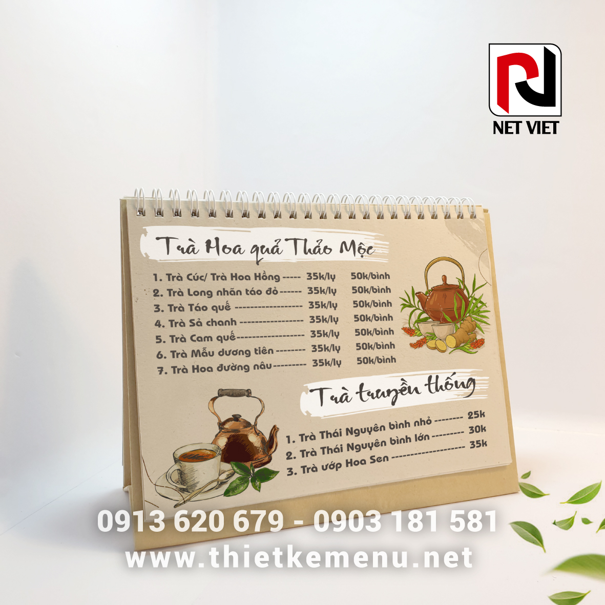 In menu theo yêu cầu - In Menu Nét Việt Plus - Công Ty TNHH Nét Việt Plus