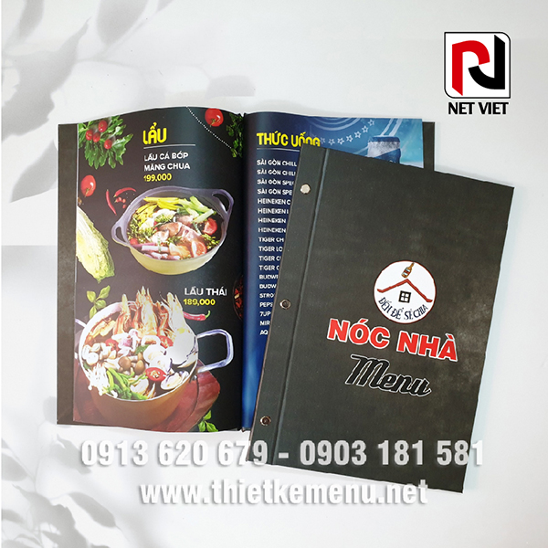 Thiết kế menu nhà hàng - In Menu Nét Việt Plus - Công Ty TNHH Nét Việt Plus