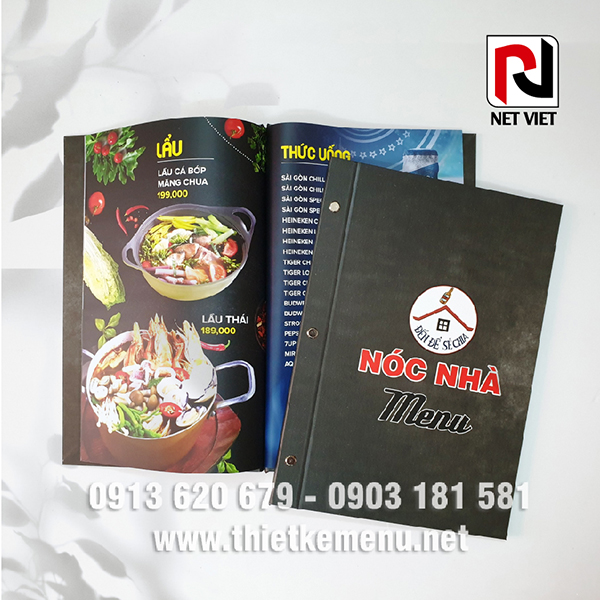 Thiết kế menu nhà hàng