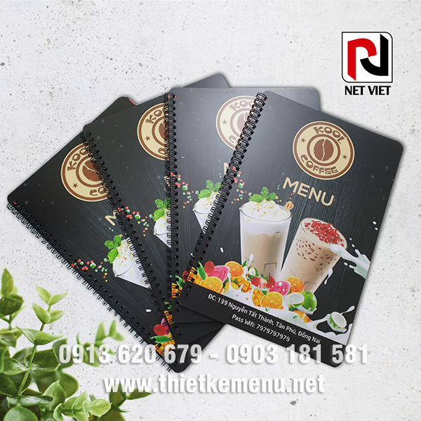Thiết kế menu trà sữa - In Menu Nét Việt Plus - Công Ty TNHH Nét Việt Plus