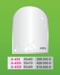 Gương soi hoa văn - Gương Soi Asia - Công Ty TNHH Kiếng á Châu