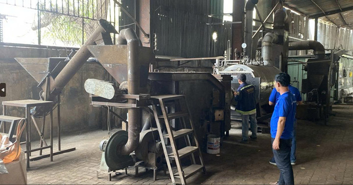 Hệ thống lò đốt sinh khối thí nghiệm