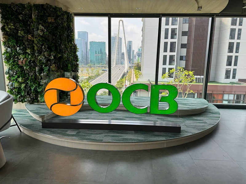 Thi công hệ thống biển hiệu OCB - Quảng Cáo Hồng Phúc - Công Ty TNHH Dịch Vụ Sản Xuất Thương Mại Quảng Cáo Hồng Phúc